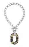 Rabanne Xl Silver-tone Pendant Necklace In Metallic