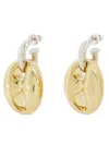 Rabanne Xtra Eight Dang Earring  - Gold/silver - Brass In Gold