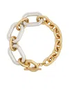 Rabanne Xxl Chain Necklace In Silver And Gold-tone Brass