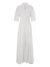 Rabanne Zip-fastening Maxi Dress In White