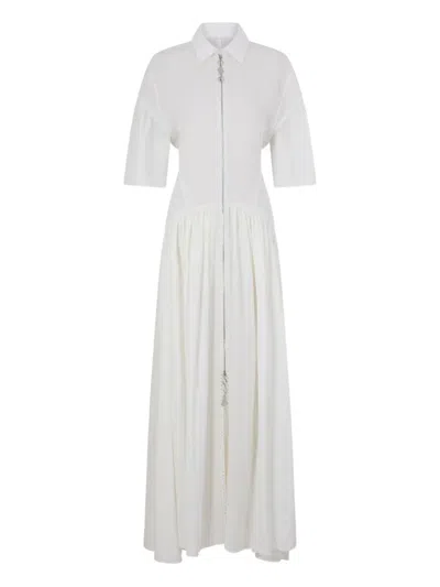 RABANNE ZIP-FASTENING MAXI DRESS