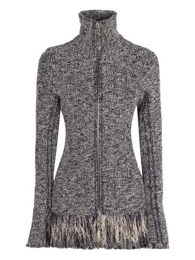 Rabanne Full-zip Cotton Cardigan In Multi