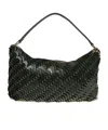 Rabanne Zippered Shoulder Bag In Black