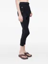 Rabanne 지퍼 포켓 카프리 팬츠 In Black