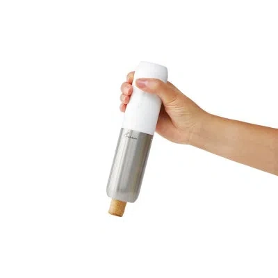 Rabbit Compact Electric Corkscrew Wine Bottle Opener (white), 10.75 Inches In Silver;white