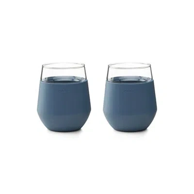 Rabbit Freezable 12 Oz. Wine Glasses In Blue