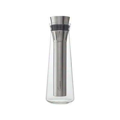 Rabbit Glass Wine Chilling Carafe Chills And Aerates Wine 750 ml Capacity In Black;clear