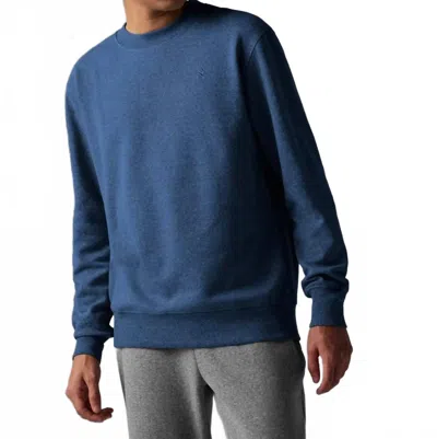 Rabbit Go-to Long Sleeve Crewneck Pull Over Sweater In Dress Blues