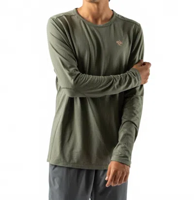 Rabbit Layer One Long Sleeve Top In Mulled Basil In Green