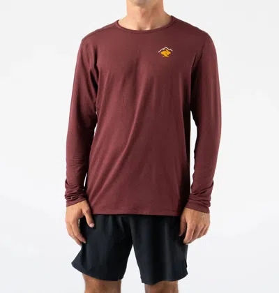 Rabbit Layer One Trail Long Sleeve Top In Tawny In Animal Print