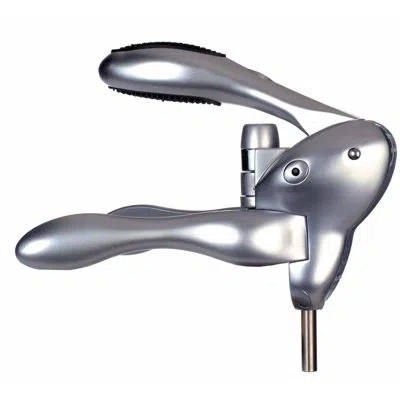Rabbit Original Lever Corkscrew Wine Opener With Foil Cutter And Extra Spiral In Silver