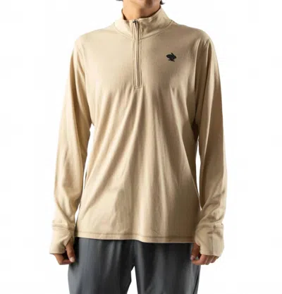 Rabbit Outrun Half-zip Top In Irish Cream In Neutral