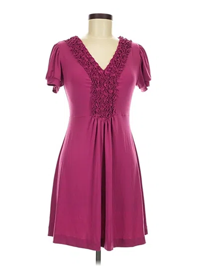 Pre-owned Rabbit Rabbit Rabbit Designs Cocktail Dress In Burgundy