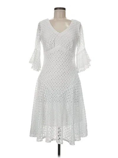 Pre-owned Rabbit Rabbit Rabbit Designs Cocktail Dress In White