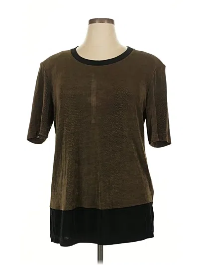 Pre-owned Rabbit Rabbit Rabbit Designs Short Sleeve T-shirt In Brown