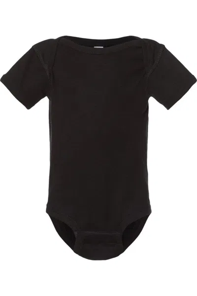 Rabbit Skins Kids' Infant Baby Rib Bodysuit In Black