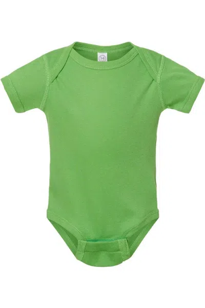 Rabbit Skins Kids' Infant Baby Rib Bodysuit In Green