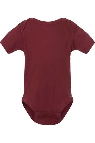Rabbit Skins Kids' Infant Baby Rib Bodysuit In Burgundy