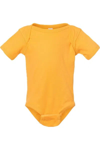 Rabbit Skins Kids' Infant Baby Rib Bodysuit In Orange