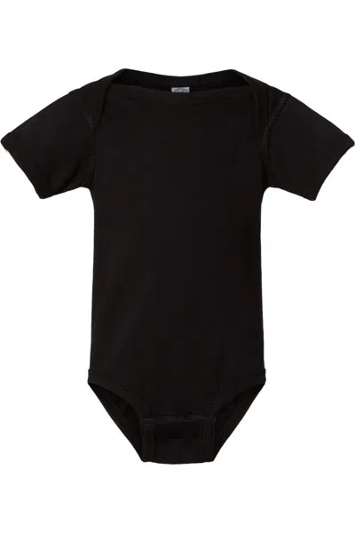 Rabbit Skins Kids' Infant Fine Jersey Bodysuit In Black