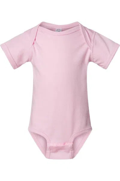 Rabbit Skins Kids' Infant Fine Jersey Bodysuit In Pink