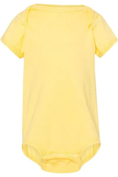 Rabbit Skins Kids' Infant Fine Jersey Bodysuit In Yellow