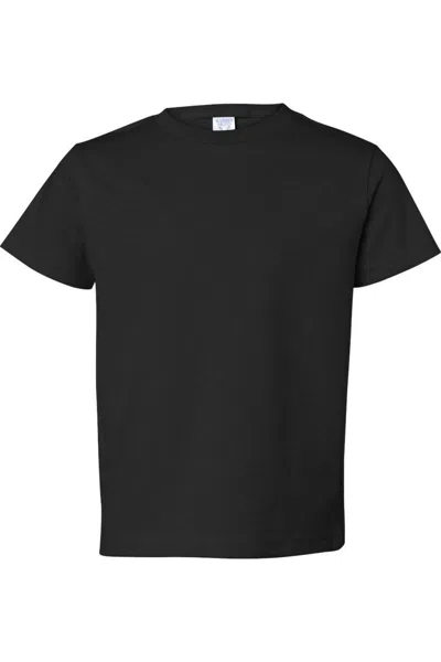 Rabbit Skins Kids' Juvy Short Sleeve T-shirt In Black