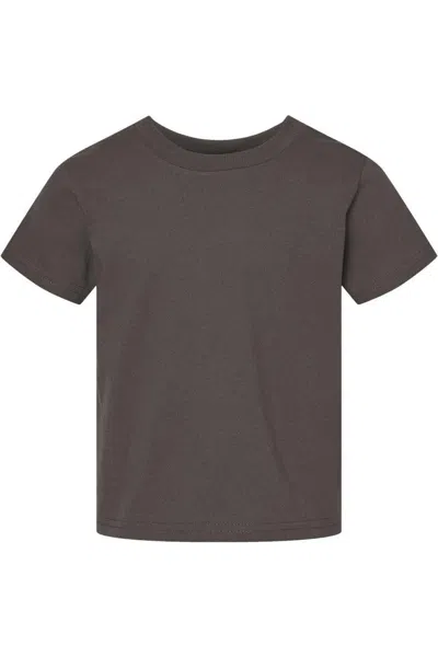 Rabbit Skins Kids' Juvy Short Sleeve T-shirt In Brown