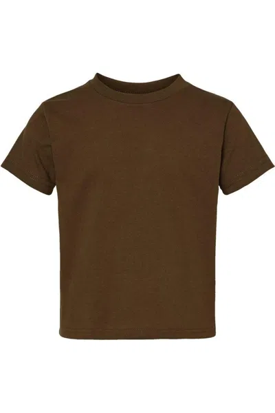 Rabbit Skins Kids' Toddler Cotton Jersey Tee In Brown