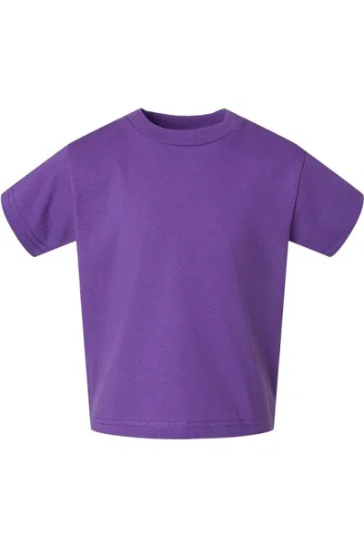 Rabbit Skins Kids' Juvy Short Sleeve T-shirt In Purple