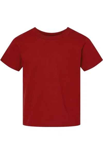 Rabbit Skins Kids' Juvy Short Sleeve T-shirt In Red