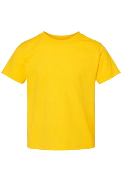 Rabbit Skins Kids' Juvy Short Sleeve T-shirt In Yellow