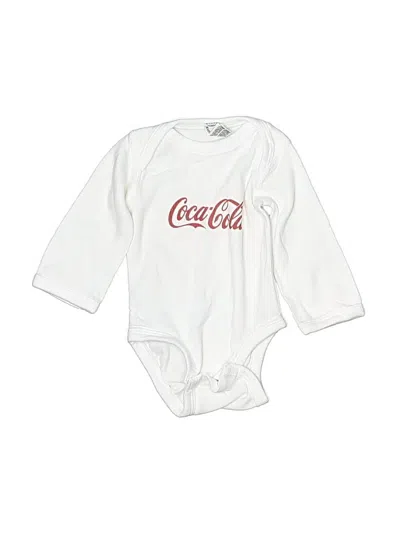 Pre-owned Rabbit Skins Babies' Long Sleeve Onesie In White