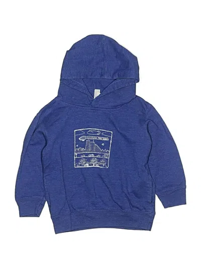 Pre-owned Rabbit Skins Kids' Pullover Hoodie In Blue