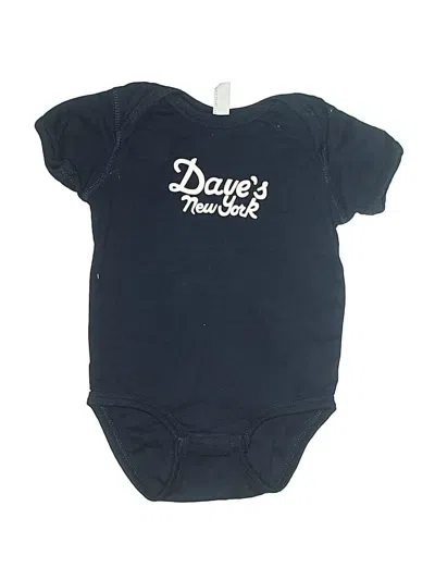 Pre-owned Rabbit Skins Kids' Short Sleeve Onesie In Black