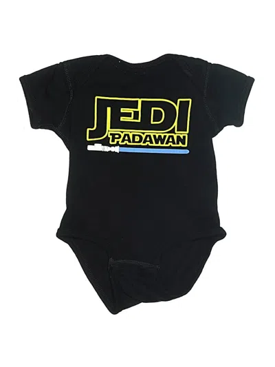 Pre-owned Rabbit Skins Babies' Short Sleeve Onesie In Black