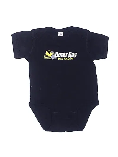 Pre-owned Rabbit Skins Babies' Short Sleeve Onesie In Black