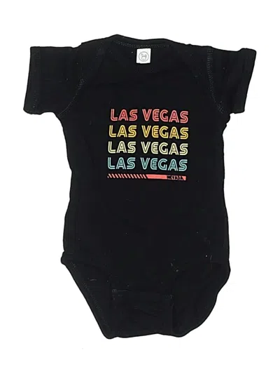Pre-owned Rabbit Skins Babies' Short Sleeve Onesie In Black