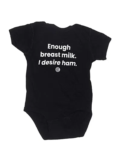Pre-owned Rabbit Skins Babies' Short Sleeve Onesie In Black