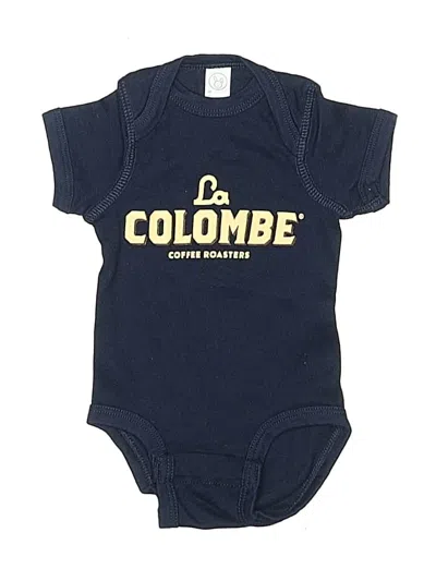 Pre-owned Rabbit Skins Babies' Short Sleeve Onesie In Blue