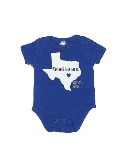 Pre-owned Rabbit Skins Kids' Short Sleeve Onesie In Blue
