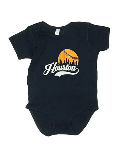 Pre-owned Rabbit Skins Kids' Short Sleeve Onesie In Blue