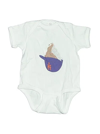 Pre-owned Rabbit Skins Babies' Short Sleeve Onesie In Blue