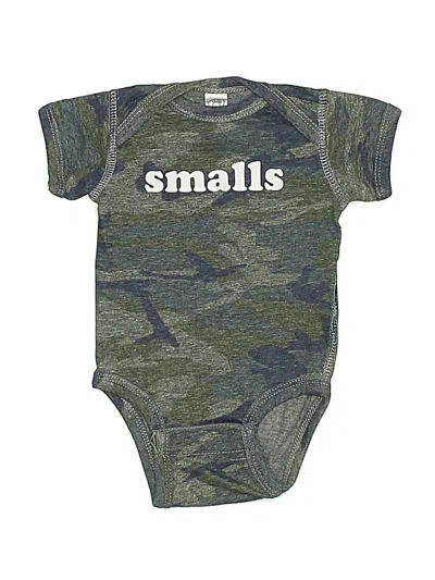 Pre-owned Rabbit Skins Babies' Short Sleeve Onesie In Green
