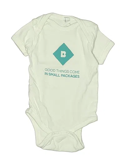 Pre-owned Rabbit Skins Babies' Short Sleeve Onesie In Green