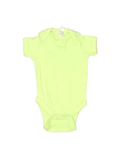 Pre-owned Rabbit Skins Babies' Short Sleeve Onesie In Green