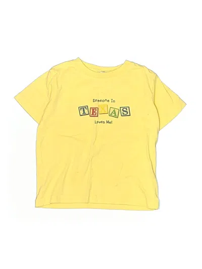 Pre-owned Rabbit Skins Kids' Short Sleeve T-shirt In Yellow