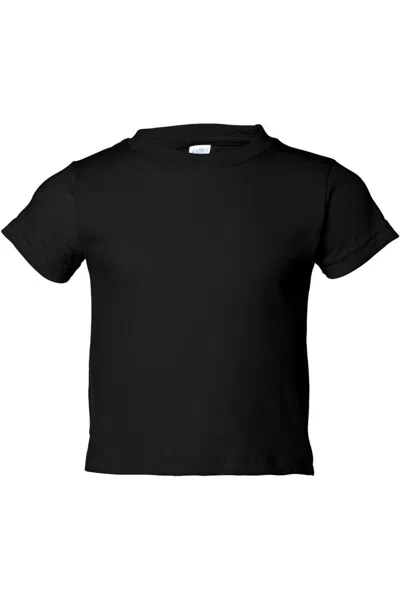 Rabbit Skins Kids' Toddler Cotton Jersey Tee In Black