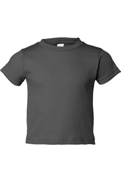 Rabbit Skins Kids' Toddler Cotton Jersey Tee In Gray