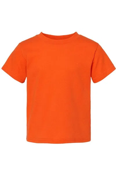 Rabbit Skins Kids' Toddler Cotton Jersey Tee In Orange